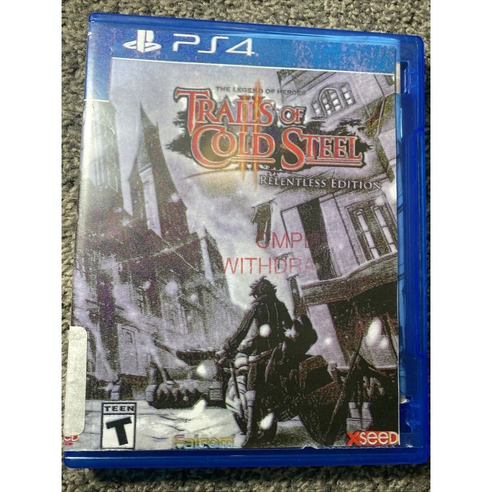 Legend of Heroes: Trials of Cold Steel II - Relentless Edition - PS4 EX LIBRARY